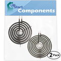 2-Pack 8 inch 6 Turns & 6 inch 5 Turns Surface Burner Elements for Range, Stove & Cooktop D920
