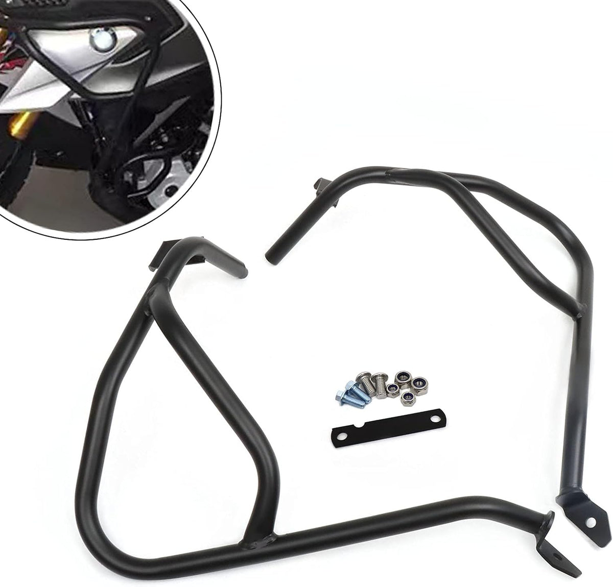 Engine Guard Highway Crash Bars Black Y5296