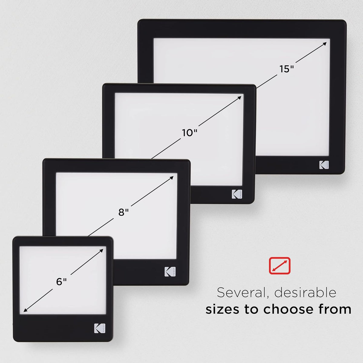 LED Light Box 8”x6” for Negatives, Slides & Films P173
