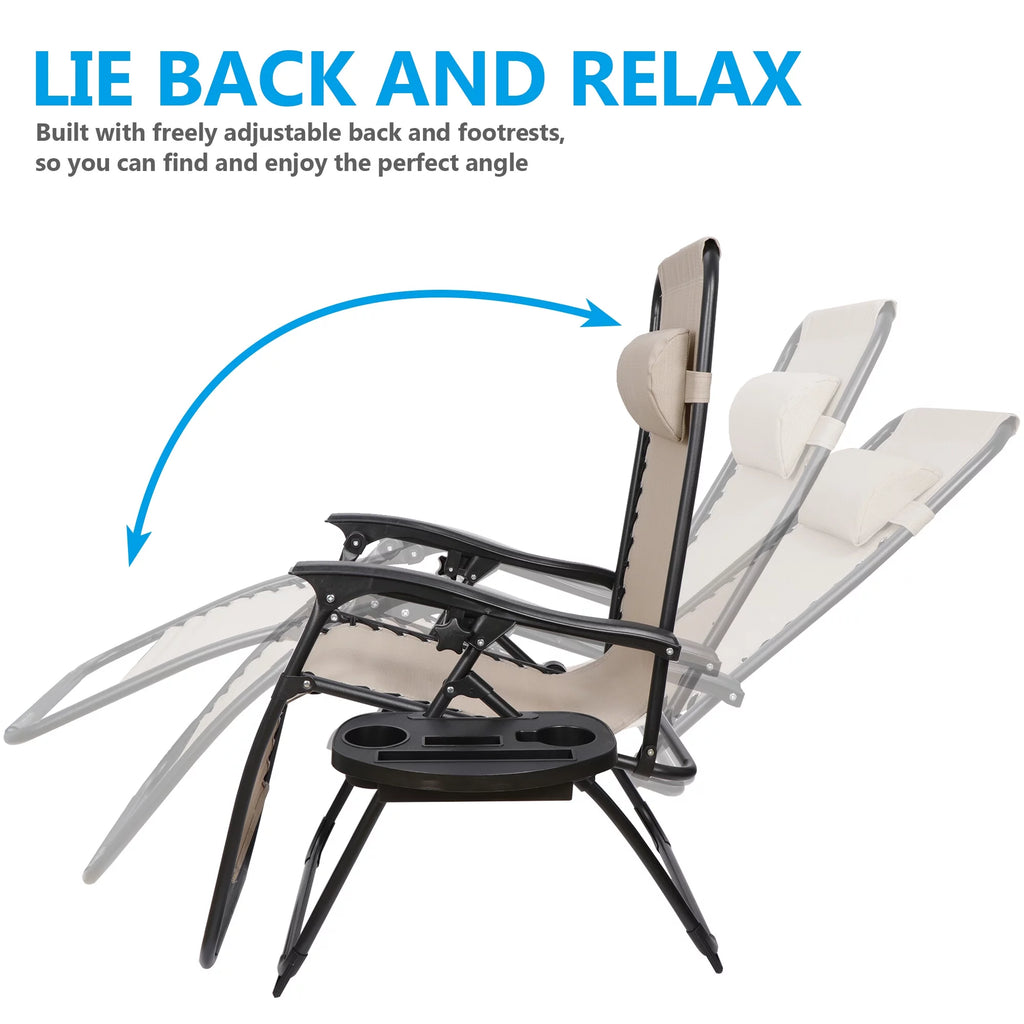 Beige Zero-Gravity Chair W496