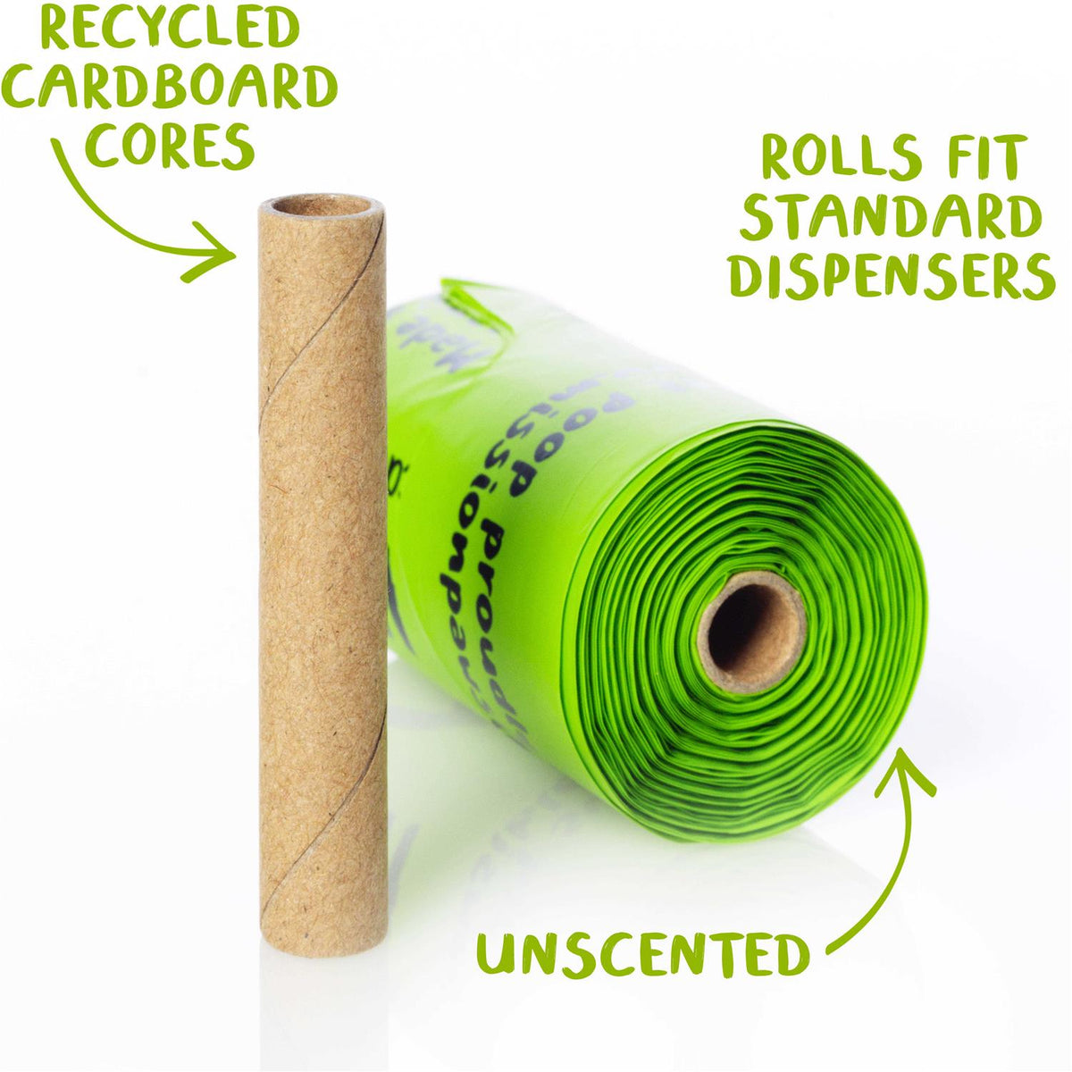 Compostable Dog Poop Bags on Refill Rolls P193