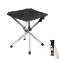 Portable Camping Stool with Side Pocket 12.5in Foldable D841