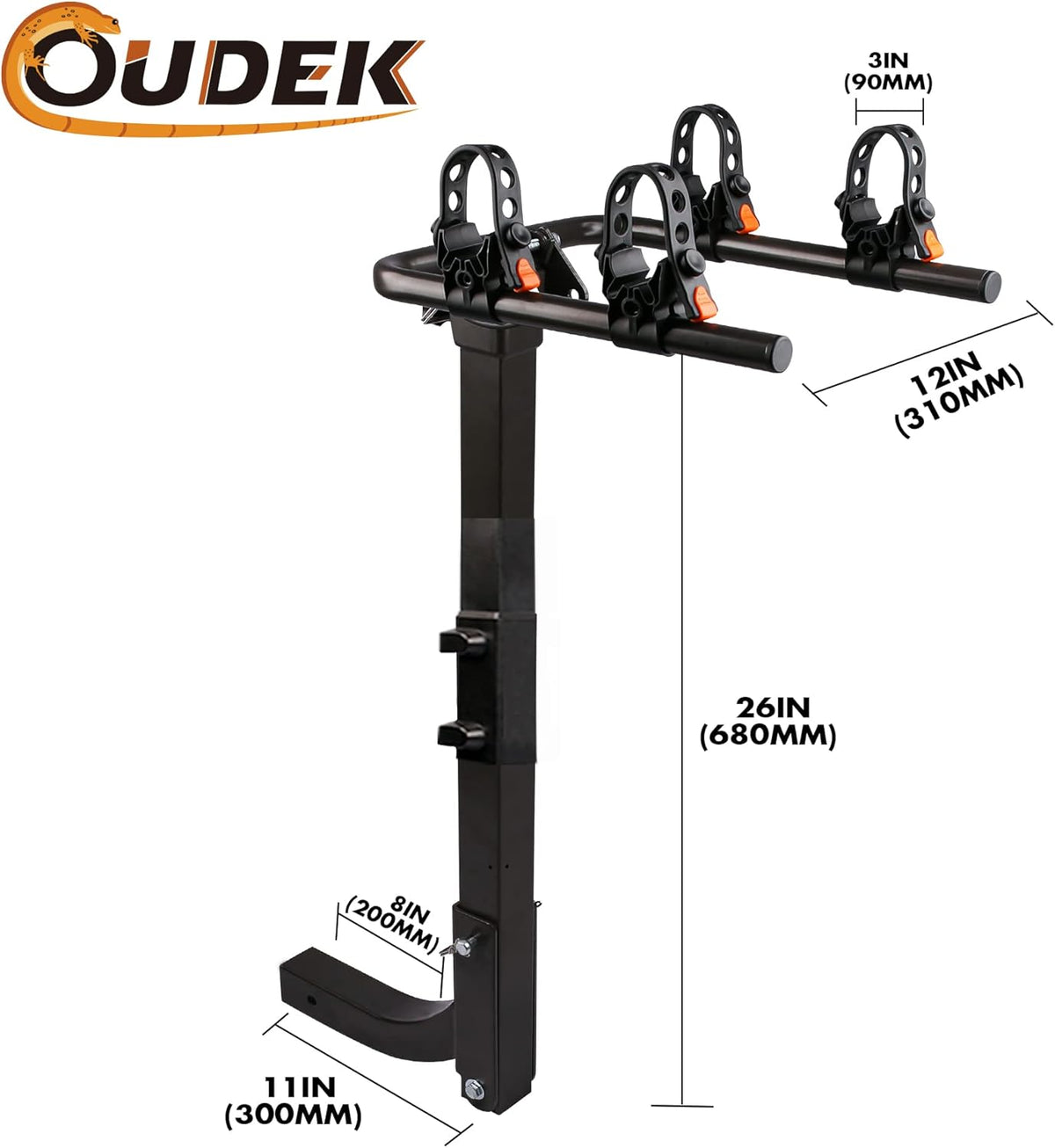 2-Bike Hitch Mount Carrier Rack F705837