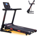 Folding Treadmill with Auto Incline, Heart Sensor, 3.5 HP, 8.7 MPH, 48in*18in Running Area C638