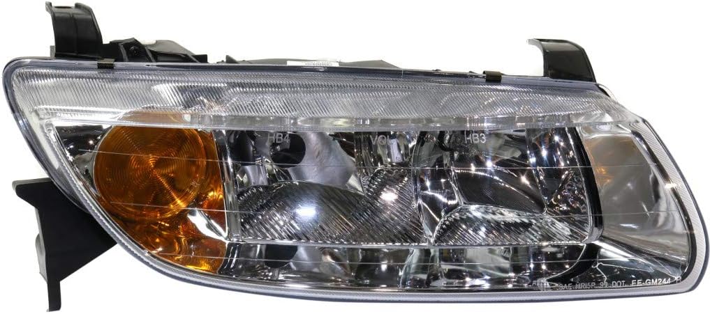 Passenger Side Headlight for Saturn L-Series Sedan 2000 2001 2002, Pack of 2 N12897
