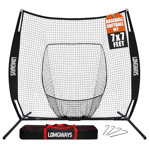 Baseball Softball Net with Steel Frame and Carry Bag E246940