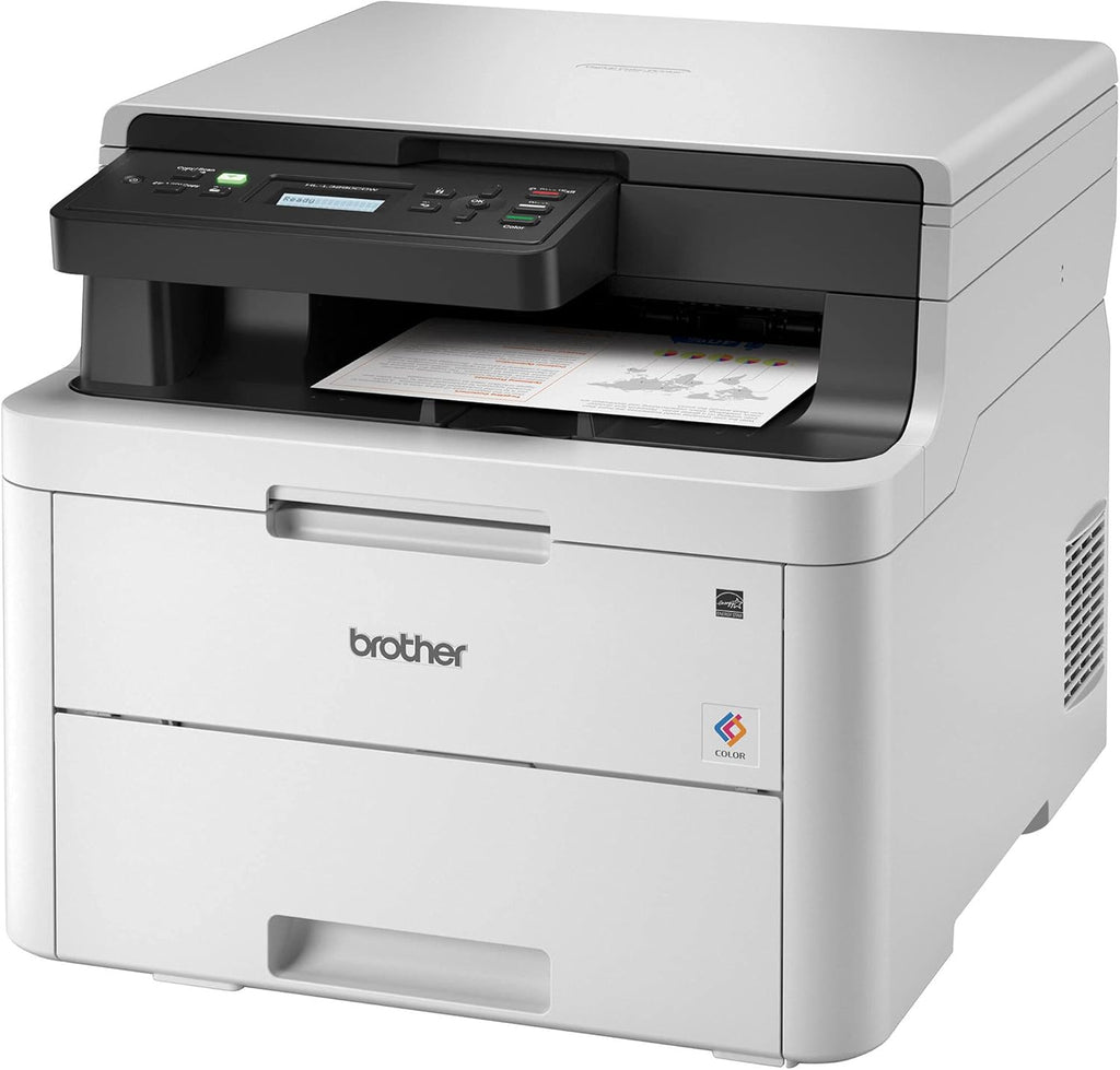 Compact Digital LED Color All-in-One Printer with Flatbed Copy & Scan, Wireless Duplex Printing, 25 ppm, 600x2400 dpi M252