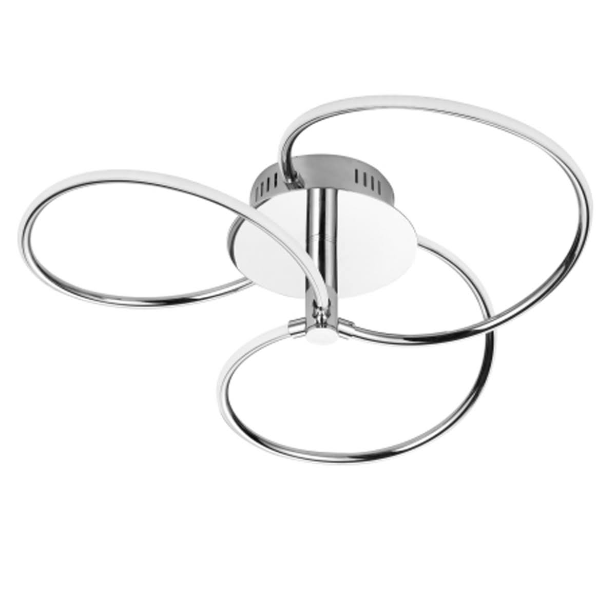 Polished Chrome LED Semi Flush Light J6773