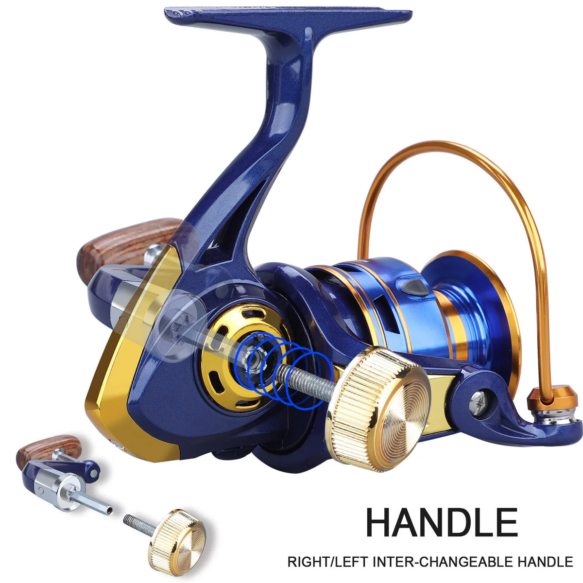 1000-4000 Spinning Reel 5.2:1 Fishing Reel K206