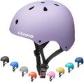 Kids Bike Helmet Adjustable Multi Sport Violet X4804