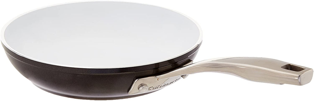 20cm White Ceramic Non-Stick Skillet U3045