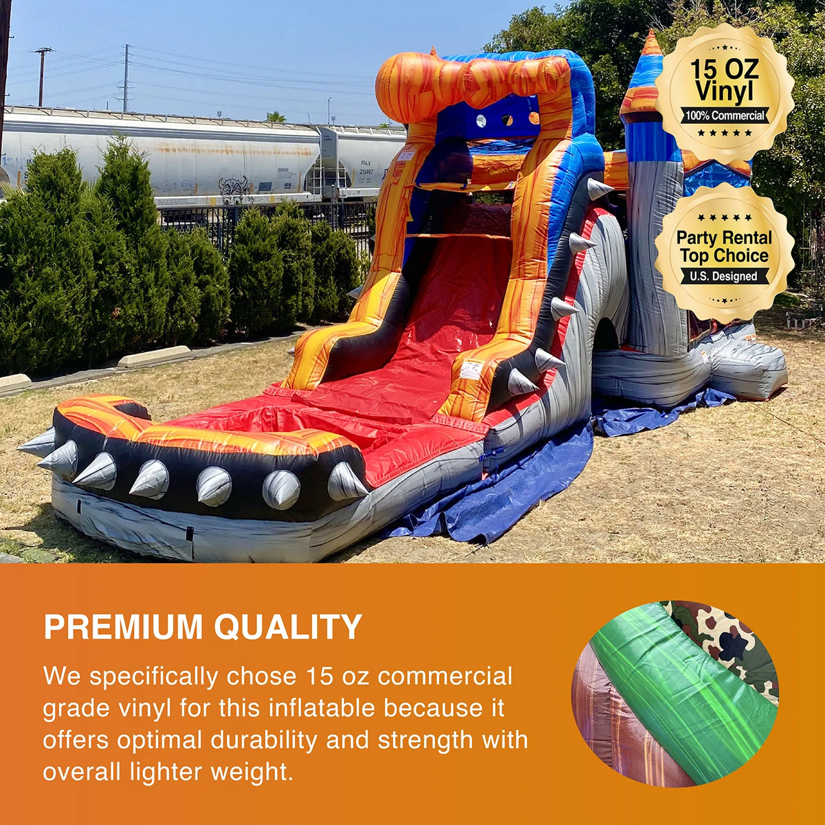 Inflatable Bounce House Water Slide with Splash Pool M885