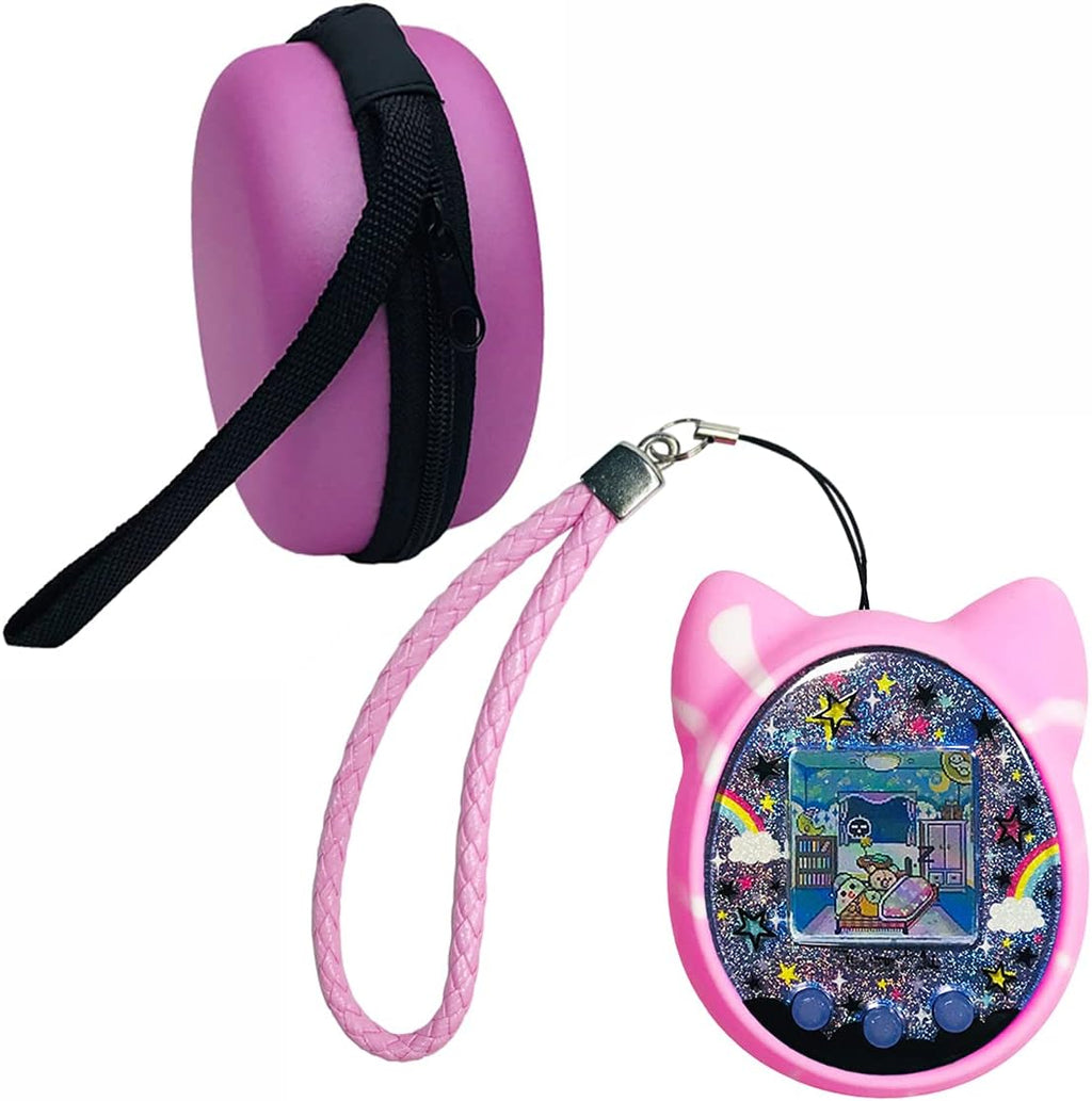 Pink Protective Hard Case and Silicone Cover for Tamagotchi L651