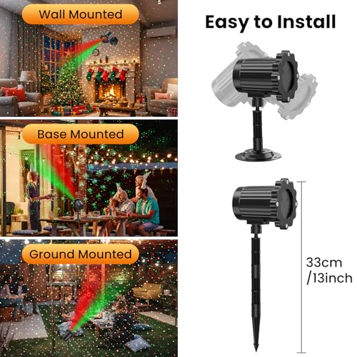 Waterproof Christmas Laser Lights Outdoor with Remote V763