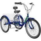 20/24/26 inch 7 Speed Adult Tricycle with Basket O8786