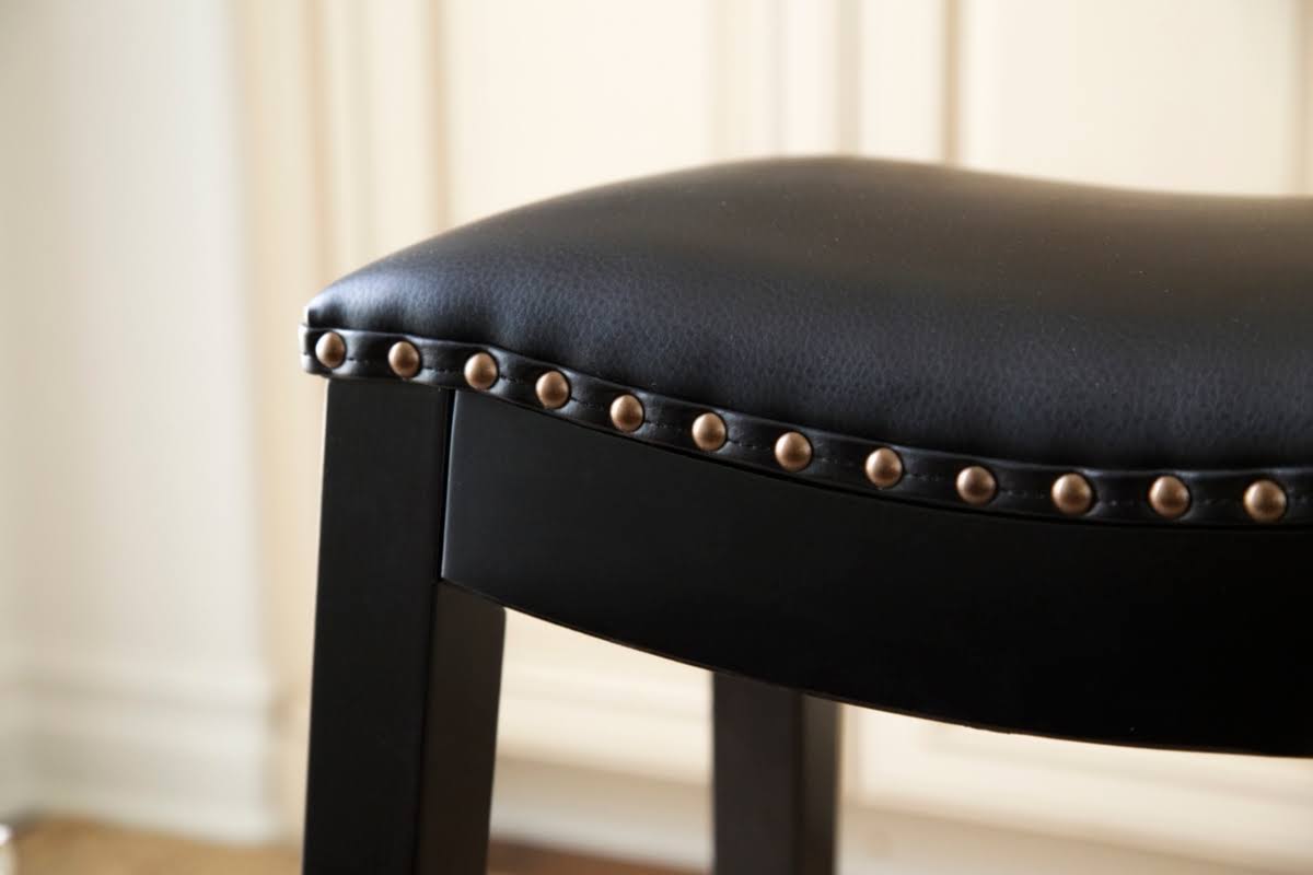 Teal Bonded Leather Counter Stool X148302