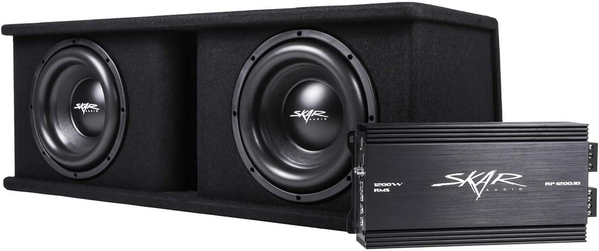 Dual 10" 2,400 Watt Loaded Subwoofer Enclosure with Amplifier R6497