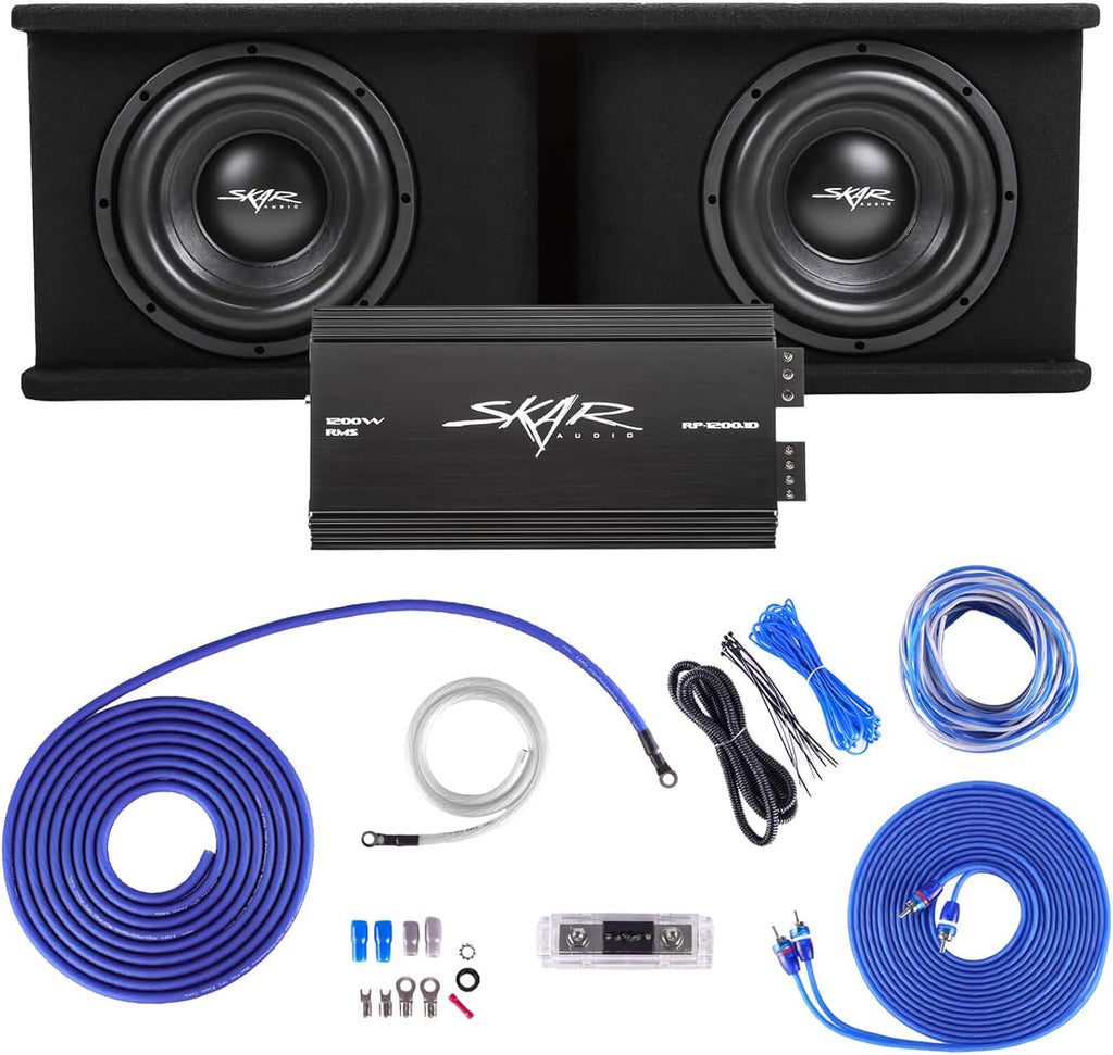 Dual 10" 2,400 Watt Loaded Subwoofer Enclosure with Amplifier R6497