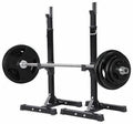 Black Adjustable Barbell Stands and Bench S892