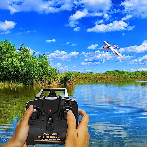 Red 500mm 4CH Remote Control Airplane with Prop Saver U385856