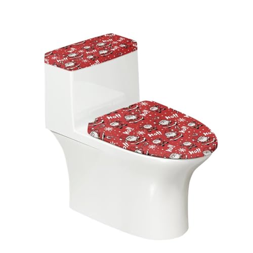 Santa Claus Toilet Lid Tank Cover 2 Pack Set M4843