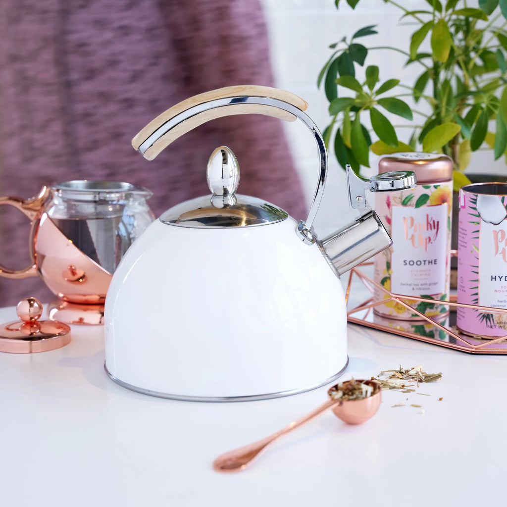 Gold Stainless Steel Whistling Tea Kettle Q5530