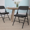 Black Vinyl Metal Folding Chair Q49992