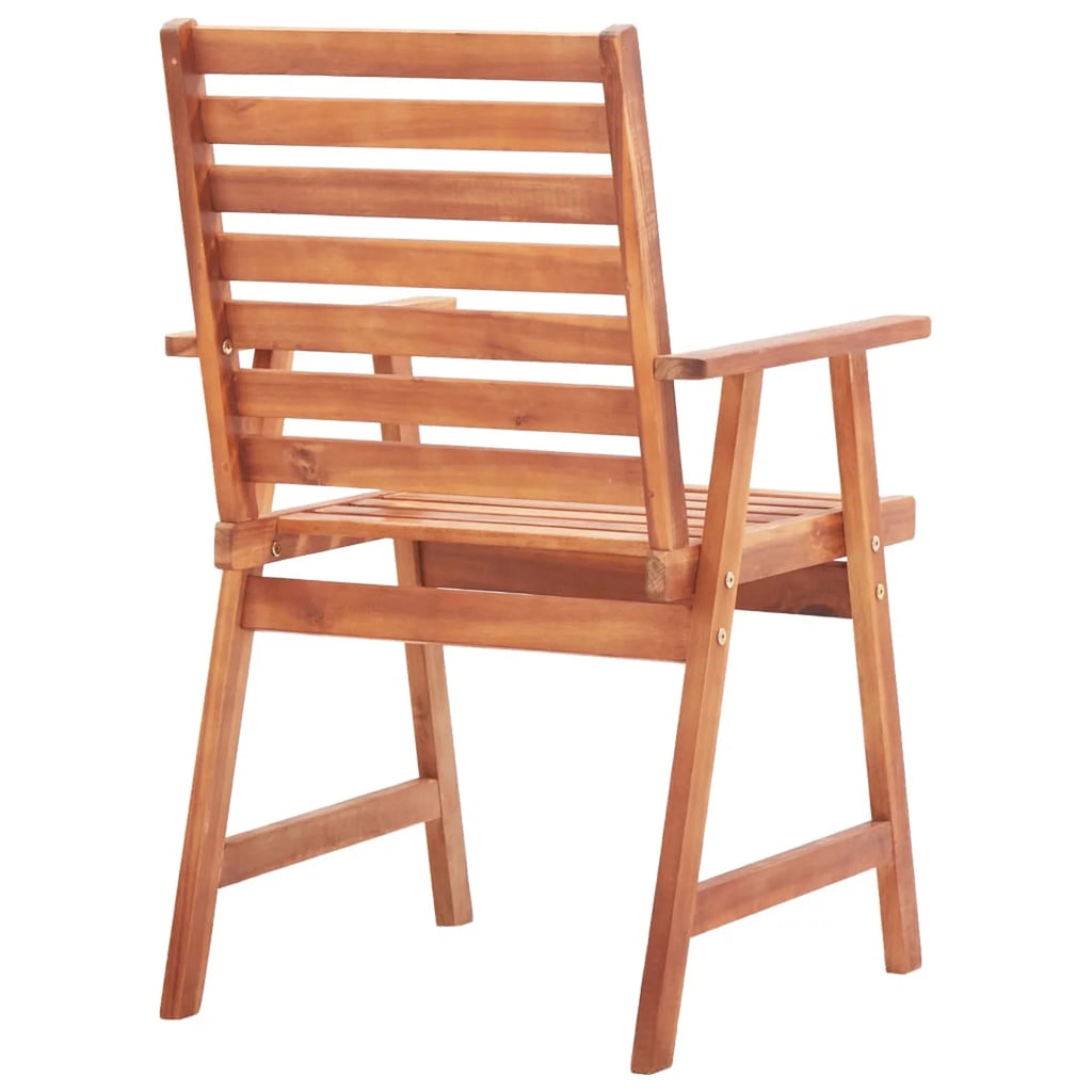 3 pcs Solid Acacia Wood Patio Dining Chairs F82443