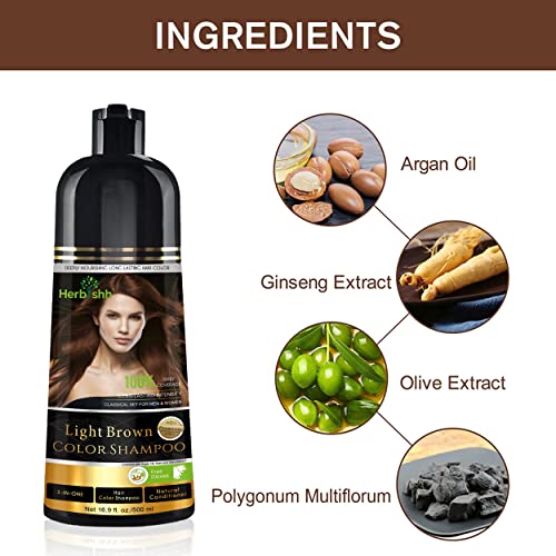 Dark Brown 500 Ml Hair Color Shampoo T47467