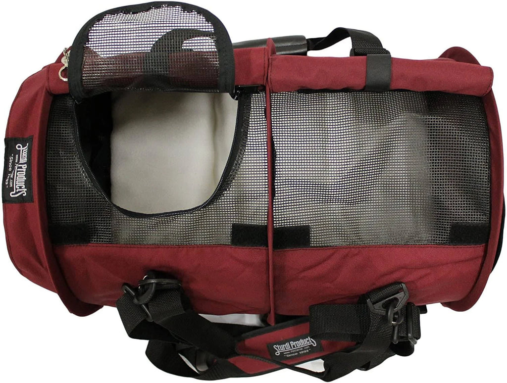 Flexible Height Pet Carrier Large Bordeaux X74519