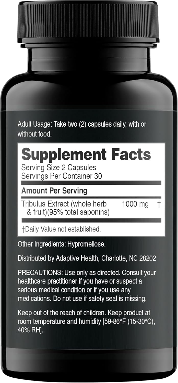 Tribulus Terrestris Extract 1000mg 60 Count U962