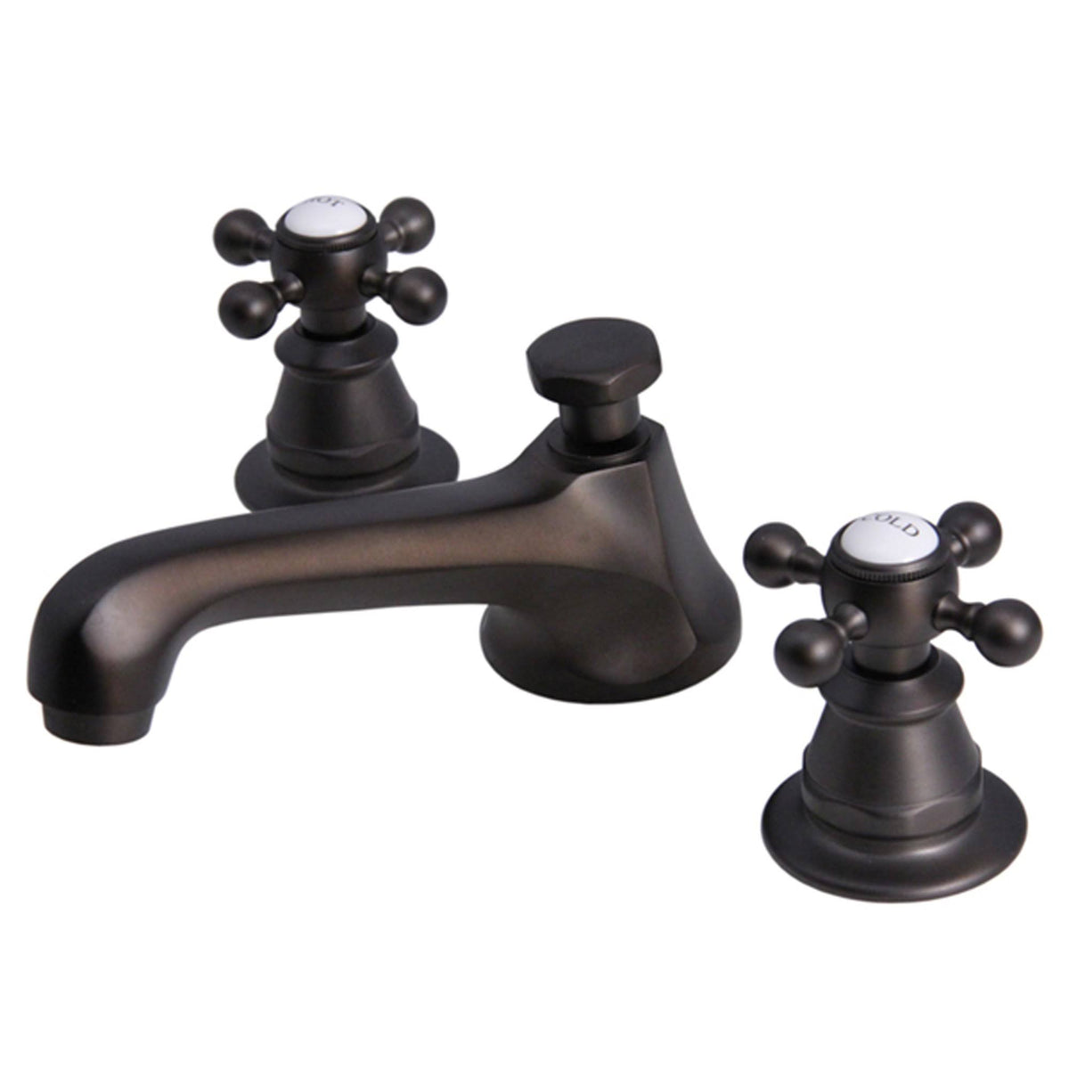 Bronze Widespread Lavatory Faucet with Pop-Up Drain D995