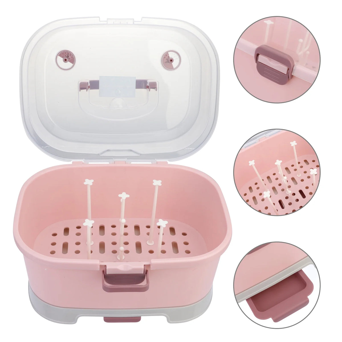Milk Bottle Case Baby Bottle Drying Rack Box B84589