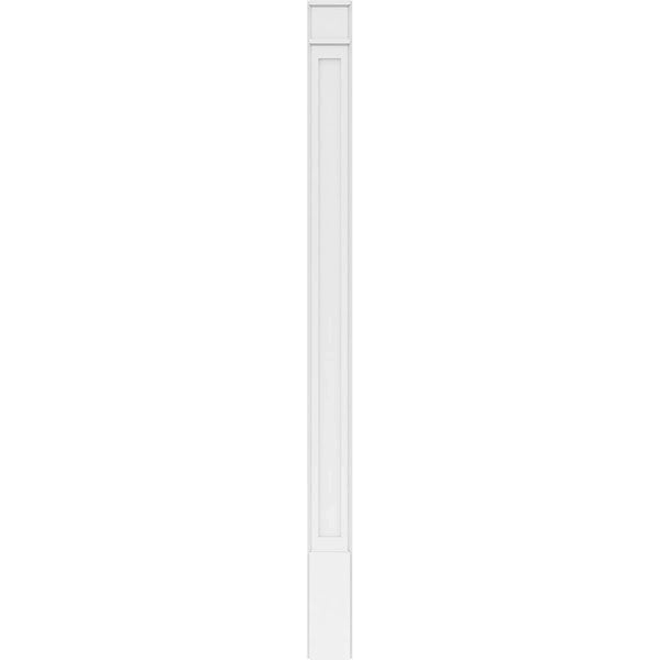 Flat Panel PVC Pilaster with Decorative Capital and Base (Pair) C5212