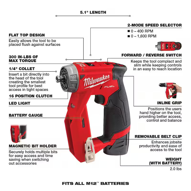 12V Lithium-Ion Brushless Cordless 4-in-1 3/8 in. Drill Driver Kit W974
