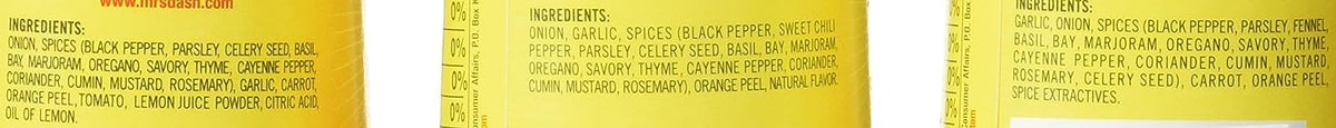 All Natural Salt-Free Seasoning Variety Pack 2.5 oz B17115