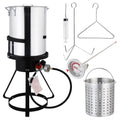 30qt Aluminum Turkey Fryer Pot with Thermometer K65507