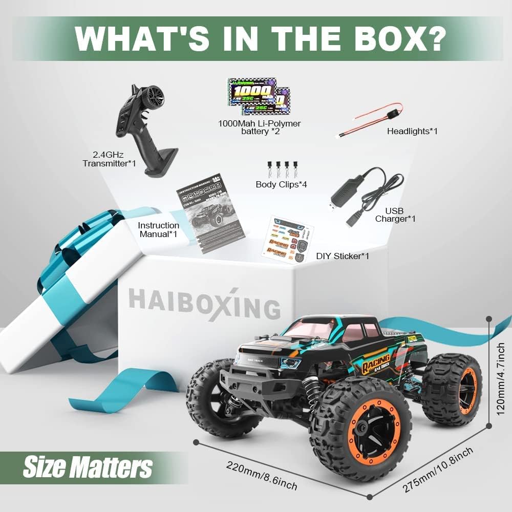 High-Speed Remote Control RC Truck with 2 Rechargeable Batteries S959