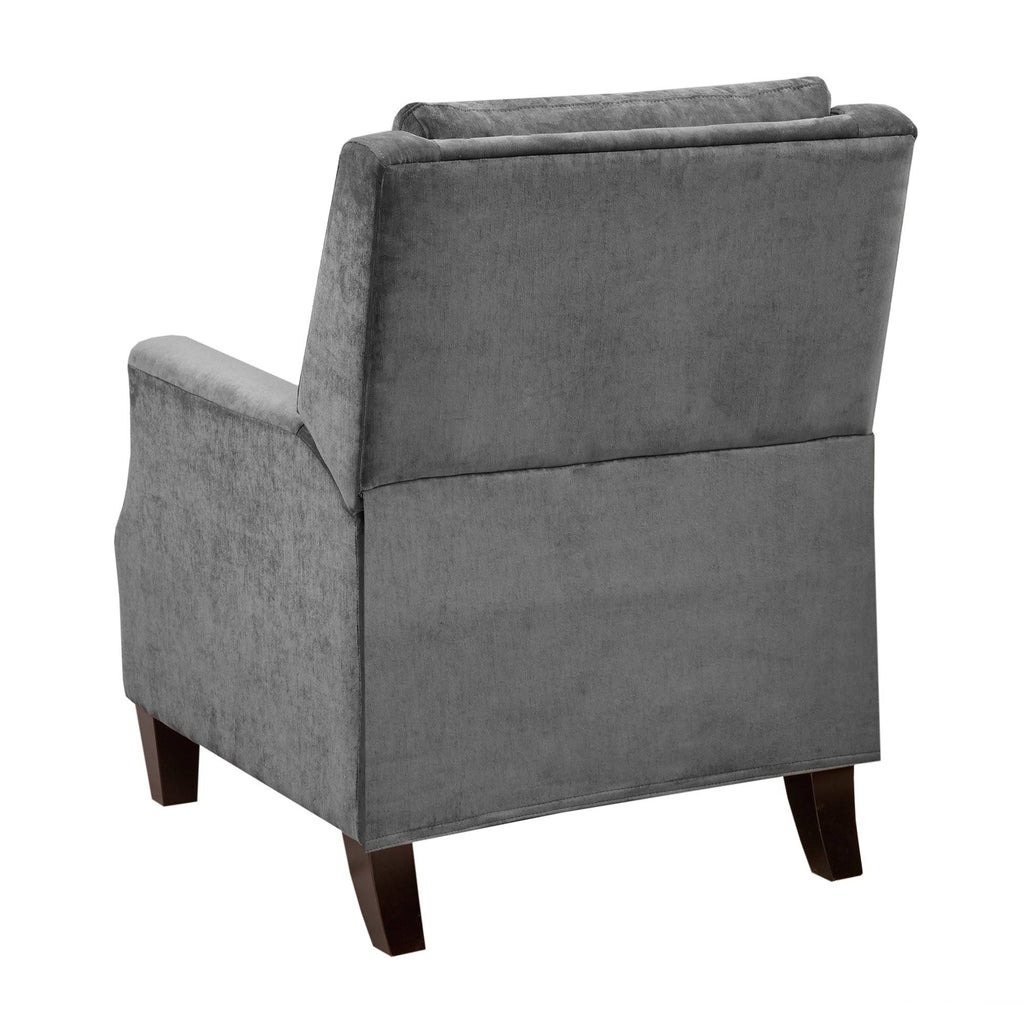 Grey Push Back Recliner K6123