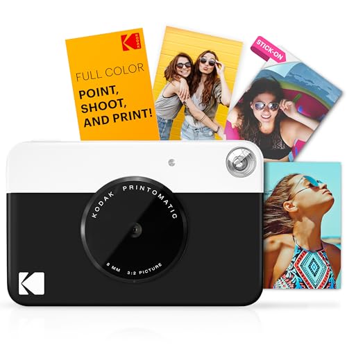 Full-Color Instant Print Camera Starter Bundle with Carrying Case and 20pk Photo Paper A776