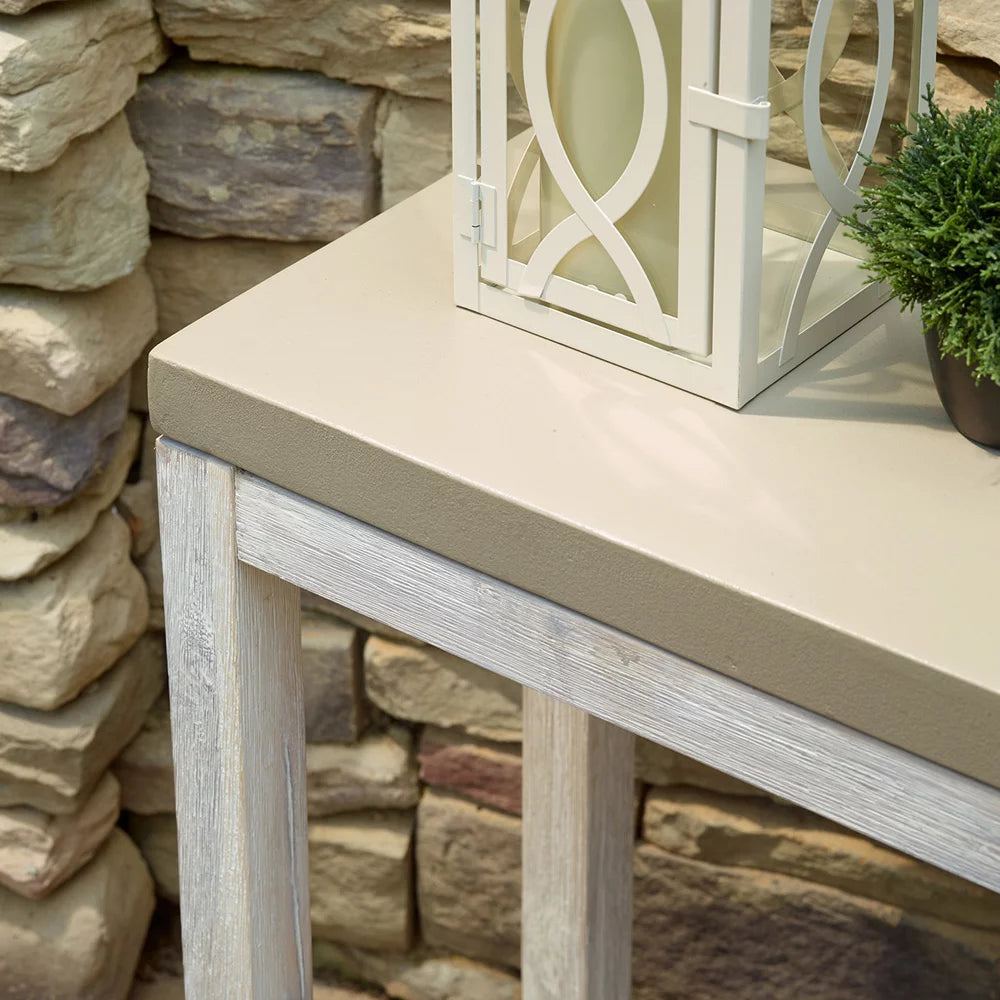 Indoor or Outdoor Cement Console Table with Lower Shelf G42358