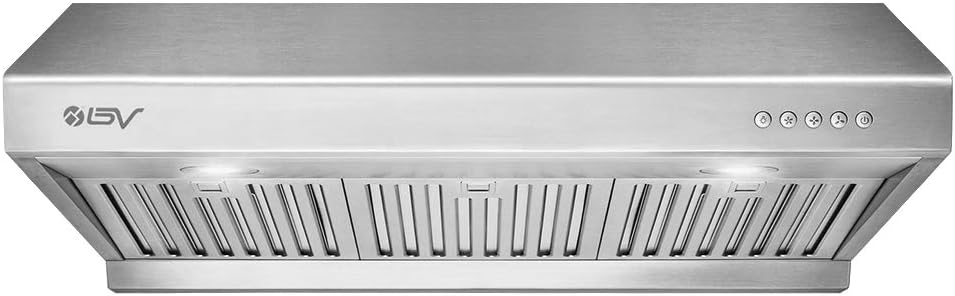 30 Inch 750 CFM Under Cabinet Stainless Steel Range Hood with Baffle Filters and LED Lights Q56689