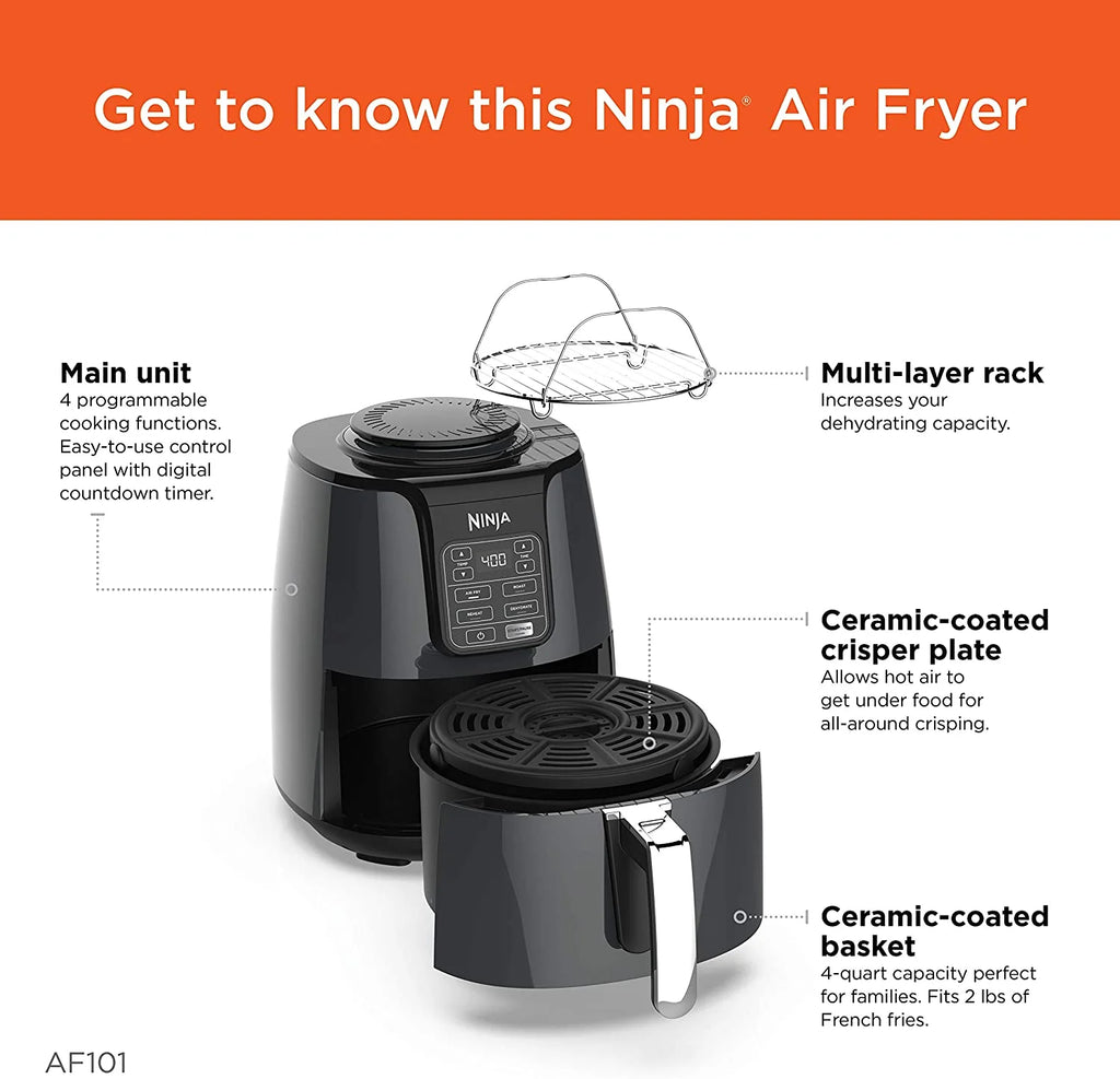 Black 4 Qt Air Fryer U46381