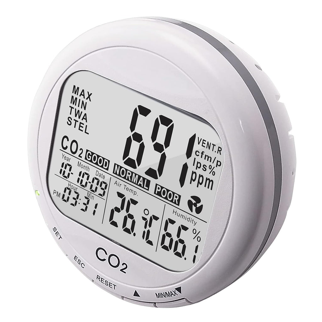 CO2 Carbon Dioxide Monitor with Relay Function NDIR Sensing Probe W666