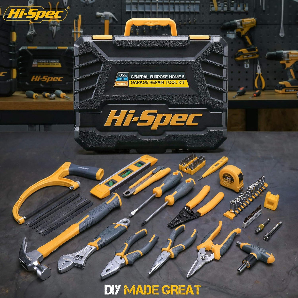 82 Piece Home & Garage Tool Kit Set C21619