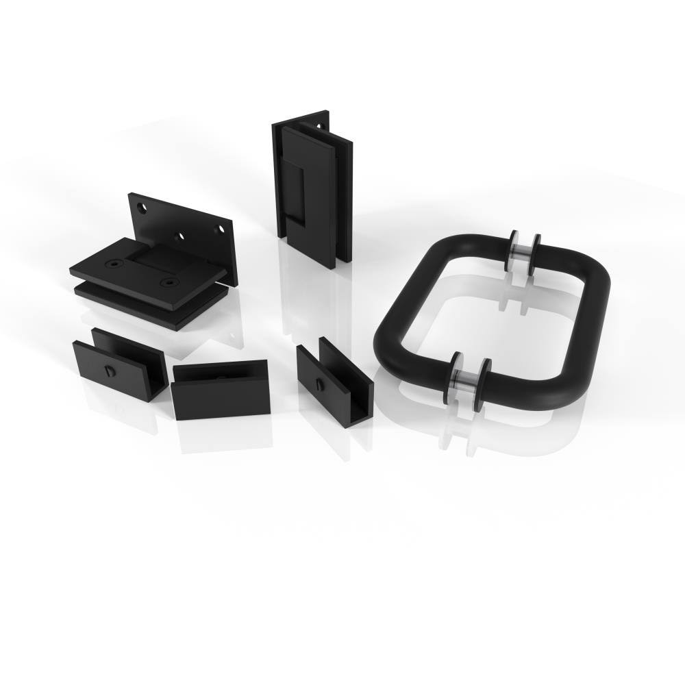 Frameless Shower Door Wall Hinge Matte Black J956920