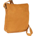 Tan Leather Over-Shoulder Flap Bag L44932