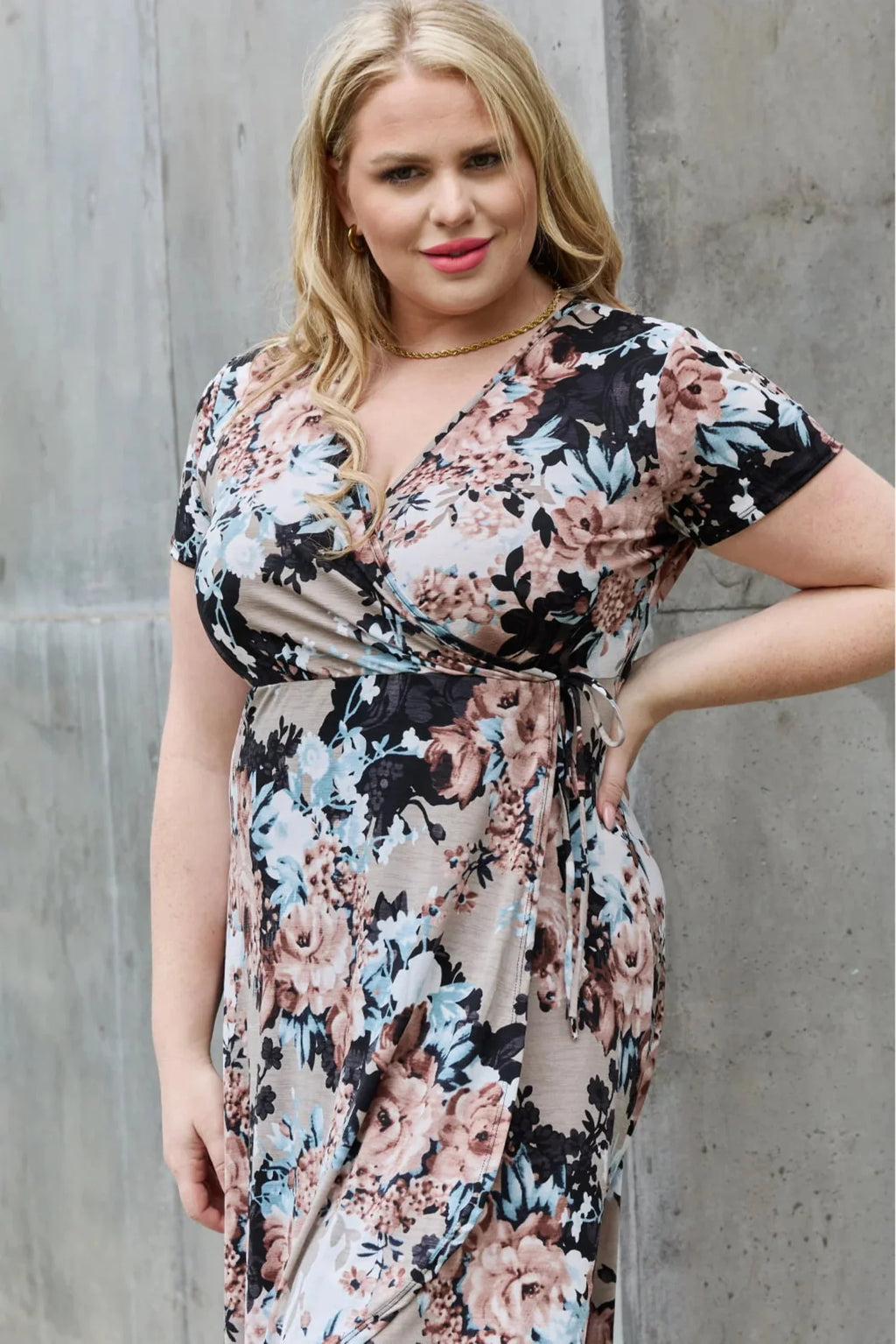 Floral Maxi Wrap Dress F151519