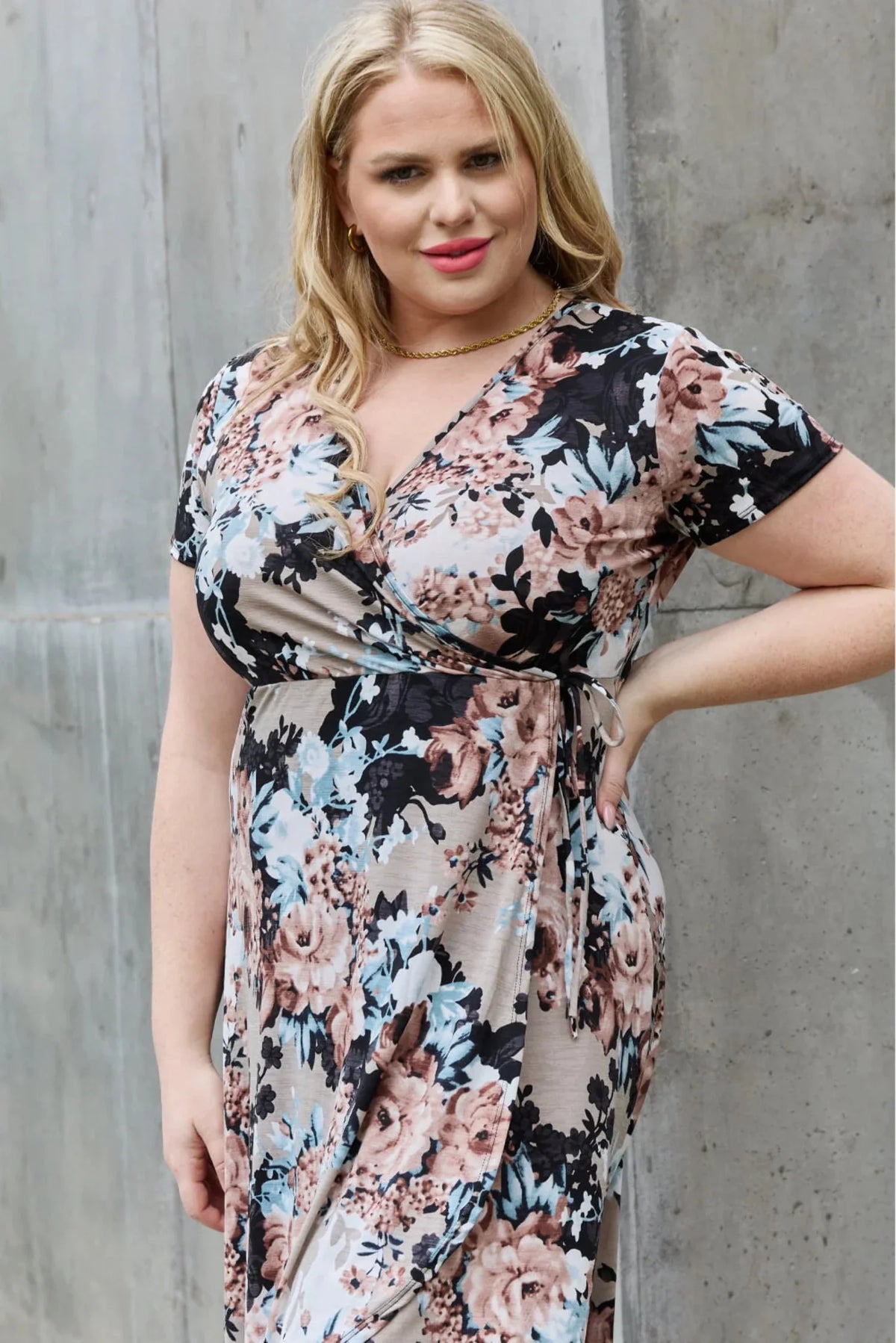 Floral Maxi Wrap Dress F151519