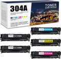 Compatible Toner Cartridges 4 Pack for HP Color CP2025 CM2320fxi CM2320nf Printer P683